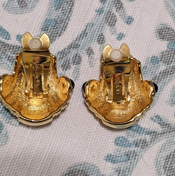 Vintage 80's Paolo Gucci clip-on earrings - Picture 4 of 8